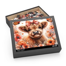 Personalised/Non-Personalised Puzzle, Highland Cow, awd-433, (120, 252, 500-Piec - £19.94 GBP+