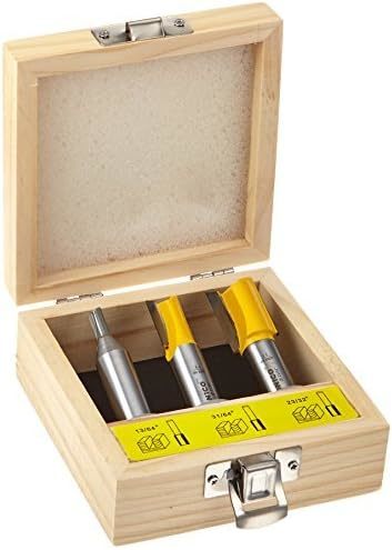 Yonico Router Bits Set Dado Straight Bit Undersize Plywood 3, Inch Shank... - $38.99