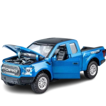 Blue No box 1:32 Ford Raptor F150 Pickup off-road vehicle Diecast Metal ... - £22.88 GBP