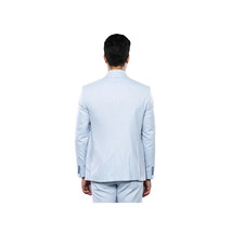 Men 3pc European Vested Suit WESSI J.VALINTIN Extra Slim Fit JV14 Sky Blue new image 8