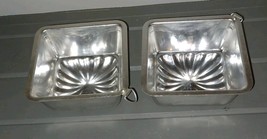 Vintage Aluminum Jello Mold Bread Cake Pans Square Wall Hanging Lot of 2 - $12.99