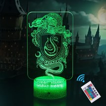 Snake 3D Illusion Lamp Night Light For Kids Bedside Lamp With Remote And Smart T - £30.01 GBP