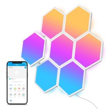 Hexagon Light Panels, Smart Led Wall Lights, Glide Hexa Rgbic Wall Lights With M - £160.26 GBP