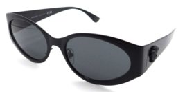 Versace Sunglasses VE 2263 1261/87 56-18-140 Matte Black / Dark Grey Italy - $313.60