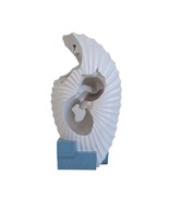 Modern White Abstract Water Fountain w/ Blue Base - $8,529.51 MXN