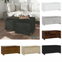 Modern Wooden Living Room Rectangular Coffee Table With 2 Storage Drawers Wood - £48.73 GBP+