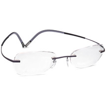 Silhouette Eyeglasses 7581 40 6057 Titan Violet Rimless Frame Austria 49[]19 140 - £118.02 GBP