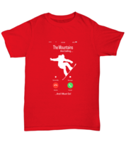 Snowboarding TShirt The Mountains Are Calling Red-U-Tee  - £16.47 GBP