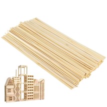 100 Pieces Nature Bamboo Sticks - Extra Long 15.7 Inch Wooden Craft Stic... - £17.24 GBP