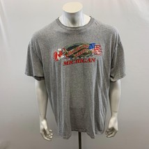 Brooklyn Michigan Here for the Party  Size XL Men&#39;s Grey  Cotton - $148.96 MXN