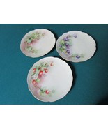 Uno Favorite Bavaria Pottery Signed Peske 3 Bread Plates 6&quot;[50L] - $1,018.47 MXN