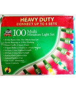 Vintage 1990s Rite Aid Yule Rite 100 Multi Mini Christmas Lights OBTeste... - €17,30 EUR