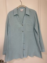 J.Jill sky blue long sleeve shirt size small. - $26.00