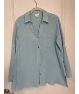 J.Jill sky blue long sleeve shirt size small. - $26.00