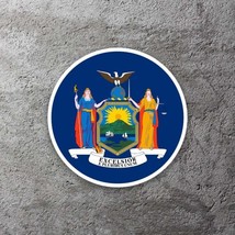 New York State Flag Vinyl Sticker 3.5&quot;&quot; Wide Includes Two Stickers New - £9.33 GBP