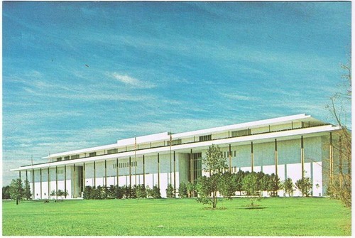 Washington DC Postcard John Kennedy JFK Center For Performing Arts Entrance - $2.96
