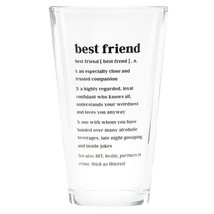 Best Friend Defined Pint Glass 470mL - £27.88 GBP