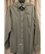 Nordstrom Mens Smartcare Dress Shirt Sz 16.5/35 (Large) Olive Green 100%... - $24.35 CAD