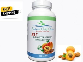 Vitamin B17 100% Organic 600mg/100caps Bitter Apricot Kernels Seeds Extr... - $24.50