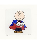 Charlie Brown Peanuts Art Sowa &amp; Reiser #D/500 Hand Painted Etching Dracula - $46.71