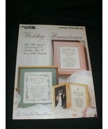 &quot;Wedding Remembrance&quot; Leisure Arts Leaflet 576 Cross Stitch Keepsake 198... - £5.60 GBP