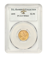 1895 $2.50 PCGS MS64 ex: D.L. Hansen - $4,252.24