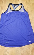 Nike Dri-Fit Women&#39;s Tank Top Sleeveless Size: Medium Racerback Mesh Purple - £8.69 GBP