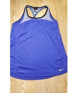 Nike Dri-Fit Women&#39;s Tank Top Sleeveless Size: Medium Racerback Mesh Purple - £8.56 GBP