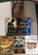 John Grisham Hardcover Pelican Brief Racketeer Street Lawyer Playing for Pizz X6 - £23.45 GBP