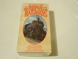 Train VHS   America&#39;s Historic Steam Railroads   2 Videos  1996 - £9.84 GBP