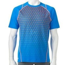 Mens Shirt Short Sleeve Fila Sport Performance Blue Active Top-size L - £11.03 GBP
