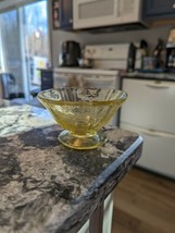 Federal Glass 1930&#39;s Depression Glass,Madrid Amber Yellow Custard Fruit ... - $113.07 MXN