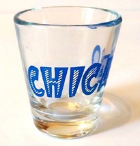 Chicago Blue Letters 2.25&quot; Collectible Shot Glass - £7.79 GBP