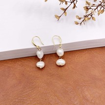 Classic Natural Frashwater Pearl Long Tassel Earrings for Women Ladies Gold Colo - £10.58 GBP