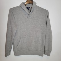 Gap Womens Sweatshirt Medium Gray Button at the Collar - $14.18