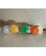 Lucky 5Circles- 5color/High-end Jade-A class/ALL NATURE.Color  - $600.00