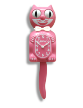 Satin Pink  Kit-Cat Klock (15.5″ high) Wall Clock - £94.87 GBP