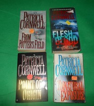 Lot of 4 Books by Patricia Cornwell Vintage Paperback Condition Potter&#39;s Field F - £12.42 GBP