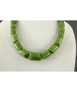 MODERN Costume Jewelry ZAD Spring Green Lucite Beaded BOLD Bead Necklace... - £20.92 GBP