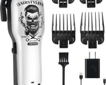Pritech Professional Hair Clippers: Cordless Hair Haircut Kit With 4 Guide - $40.95