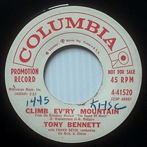 Tony Bennett - Ask Anyone In Love / Climb Ev&#39;ry Mountain [7&quot; 45 rpm Promo] - £2.73 GBP