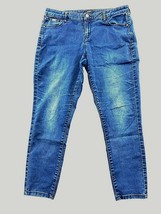 R Jeans Women&#39;s Skinny Leg Blue Jeans Size 32 Stretch Mid Rise Cotton Blend - $150.53 MXN