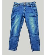 R Jeans Women&#39;s Skinny Leg Blue Jeans Size 32 Stretch Mid Rise Cotton Blend - $7.92