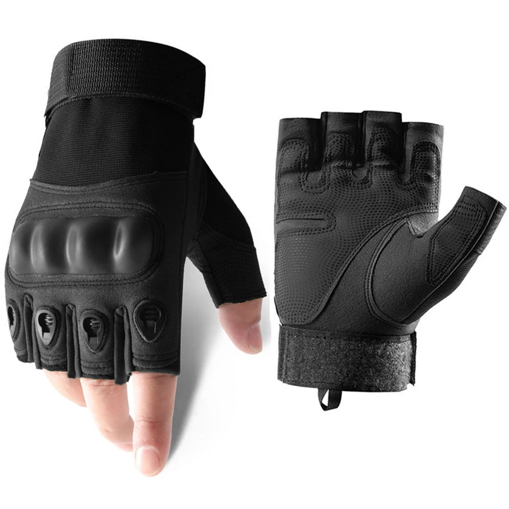 Outdoor Tactical Gloves Motorcycle Gloves Half Finger Military Men Women Combat - £8.75 GBP