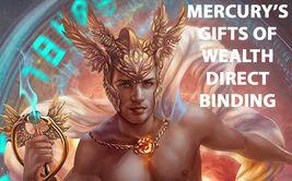 HAUNTED THE GOD MERCURY'S GIFTS OF WEALTH DIRECT BINDING WORK MAGICK  image 2