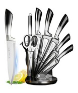 9-Pieces Purple Gradient Handle Stainless Steel Chef Knife Set, Ultra Sharp - $89.16 CAD