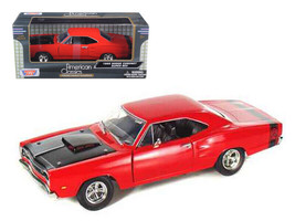 1969 Dodge Coronet Super Bee Red 1/24 Diecast Model Car by Motormax - £28.84 GBP