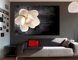 White Magnolia Flower Canvas Print Floral Wall Art  Flowers Home Decor Poster Gi - £39.16 GBP