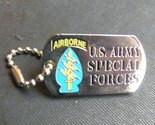 US Army Special Forces Mini Dog Tag Lapel Pin Badge 1.25 x 1/2 inch - £4.60 GBP
