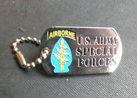 US Army Special Forces Mini Dog Tag Lapel Pin Badge 1.25 x 1/2 inch - £4.57 GBP